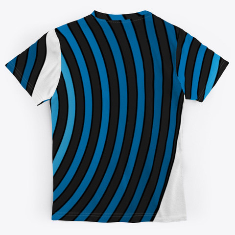 Archimedean Spiral Series   Blues Standard T-Shirt Back