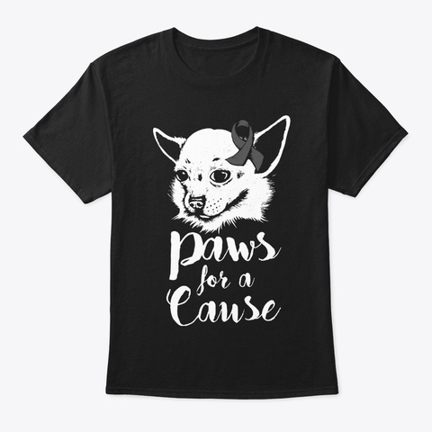 Paws For A Cause Essential Tremor Fight Black T-Shirt Front