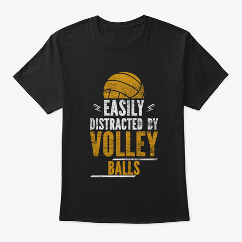 Volleyball 5 Fgcz Black T-Shirt Front