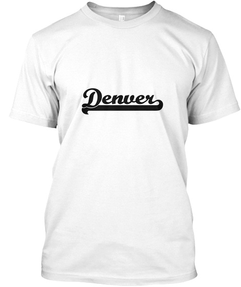 Denver White T-Shirt Front