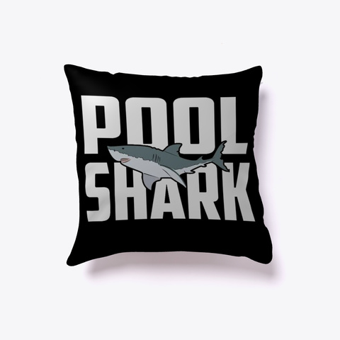 Billiard Pool Shark  Black Camiseta Front