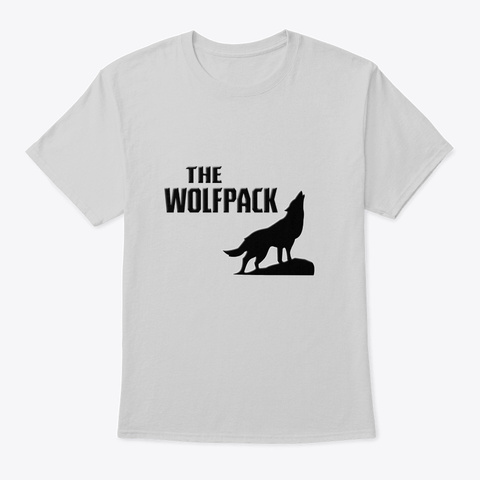 Desgin For Bachelor Farewell Party Wolf Light Steel T-Shirt Front