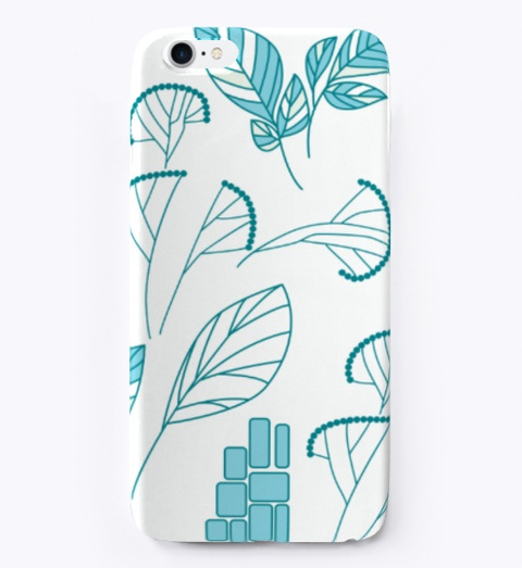 Floral Iphone Cases White White T-Shirt Front