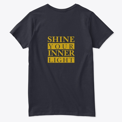 Be Bold    Shine  Navy T-Shirt Back