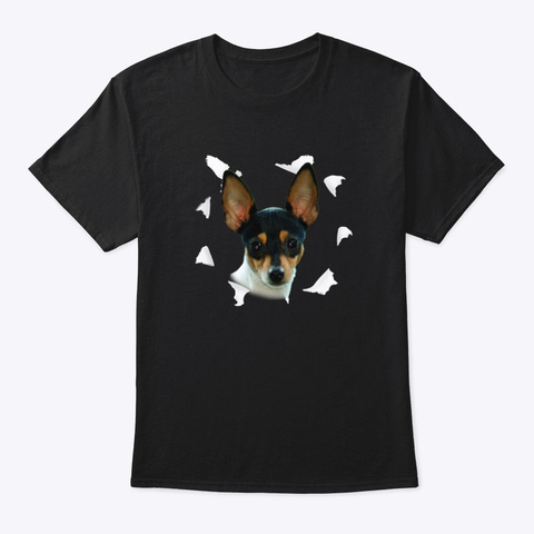 Rat Terrier T Shirt Black T-Shirt Front