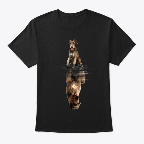 Irish Wolfhound Be Yourself Black Maglietta Front