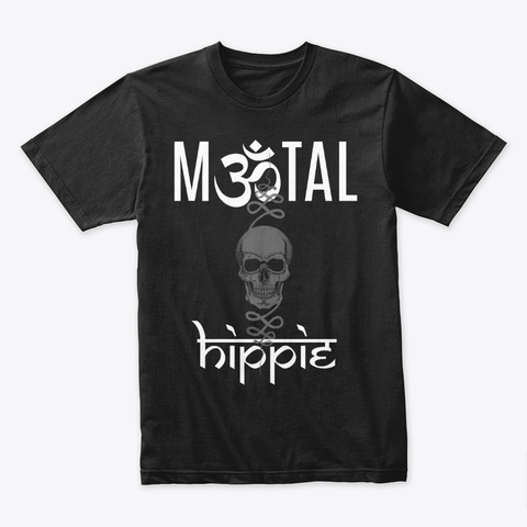 Metal Hippie Black T-Shirt Front