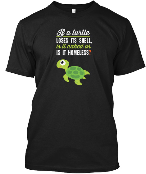 Turtle T Shirt Black T-Shirt Front