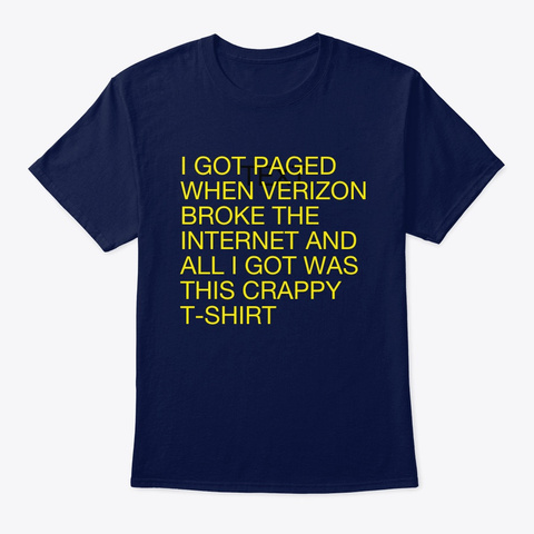 24 Jun 2019 Navy T-Shirt Front