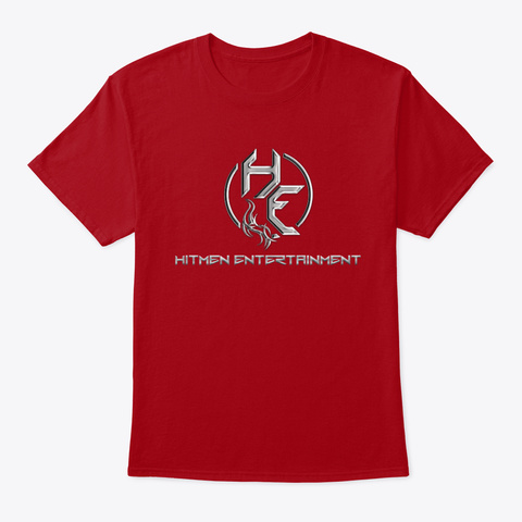 Hitmen Entertainment Wear Deep Red T-Shirt Front
