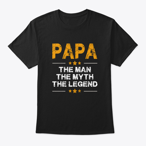 Papa Qmatq Black T-Shirt Front