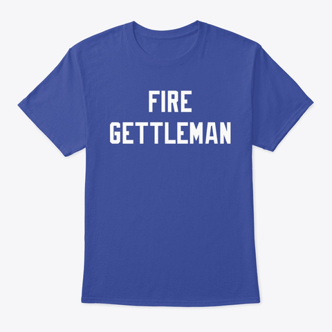 Fire Gettleman Deep Royal T-Shirt Front