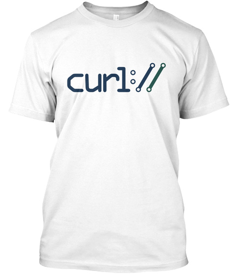 Curl White T-Shirt Front