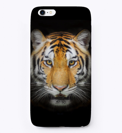 Tiger I Phone Case Black T-Shirt Front
