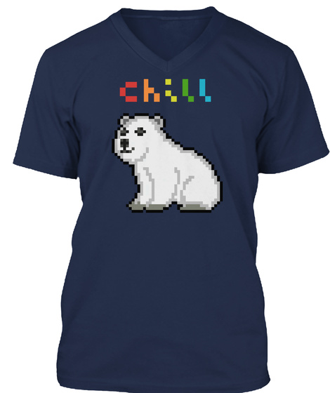 Chill Navy T-Shirt Front