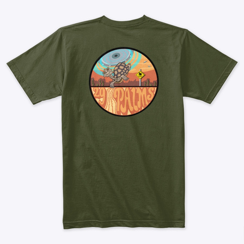 29 Palms Ufo Abduction Shirts Military Green T-Shirt Back
