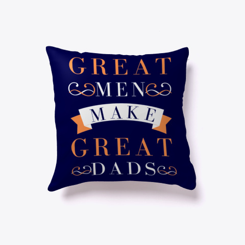Great Men Great Dad  Fathers Day Quotes Dark Navy T-Shirt Front