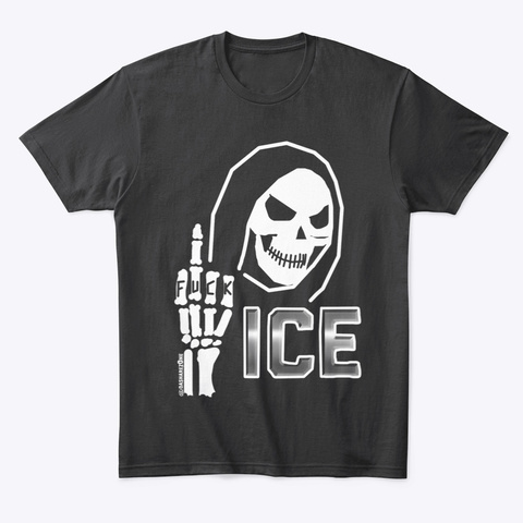 Fuck Ice By Da Share Z0 Ne Black T-Shirt Front