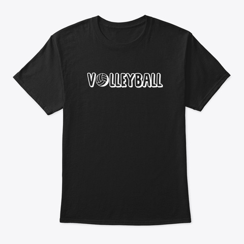 Volleyball Fan Volleyball Love Black Camiseta Front