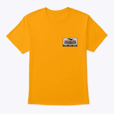 Roofing &Siding Gold T-Shirt Front