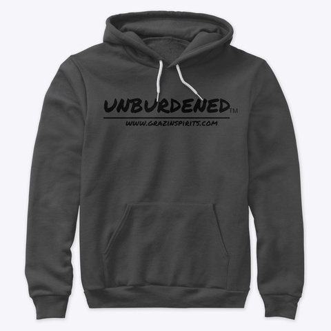Unburdened Hooded Sweatshirt Dark Grey Heather Sweatshirt Front