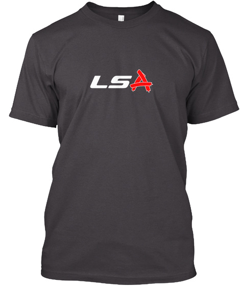 Lsa Heathered Charcoal  T-Shirt Front