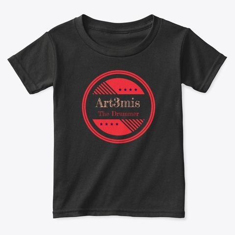Kid's Premium Tee Black T-Shirt Front
