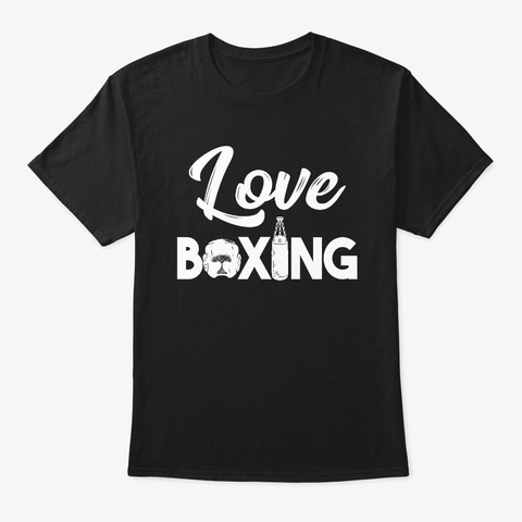 Love Boxing Black Maglietta Front