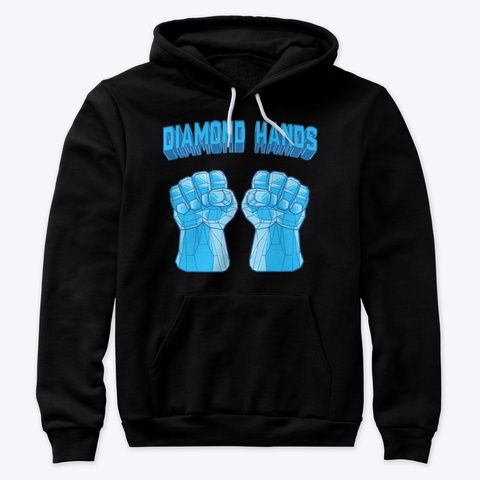 Diamond Hands Black T-Shirt Front