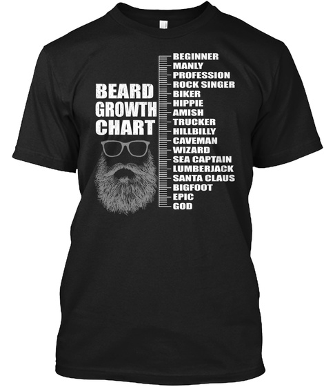 Beard Growth Chart T Shirt