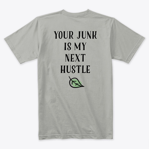 Thrift Queen Hustle  Light Grey T-Shirt Back