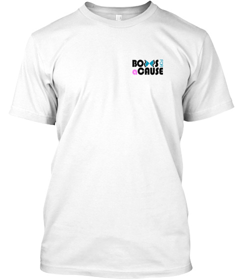 Bows For A Cause Global White T-Shirt Front