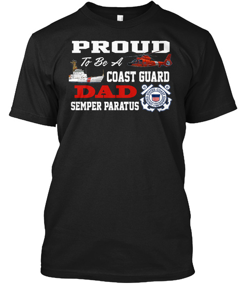 Proud To Be A Cg Dad Black T-Shirt Front