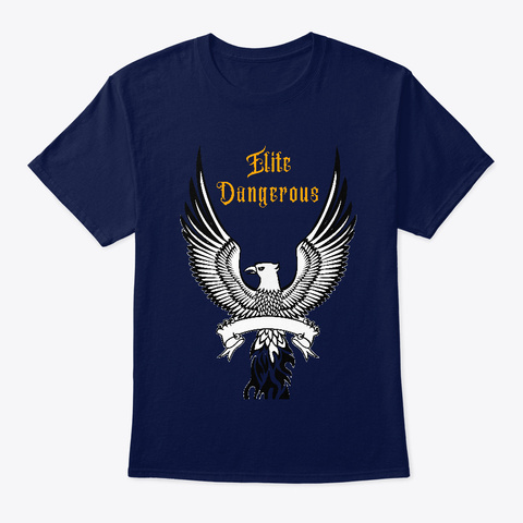 Elite Dangerous T Shirt Navy T-Shirt Front