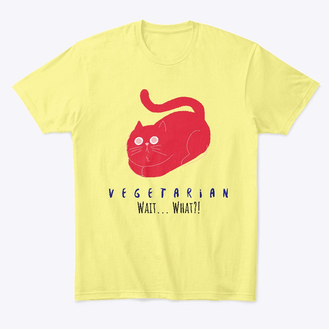 Vegetarian Lemon Yellow  Camiseta Front