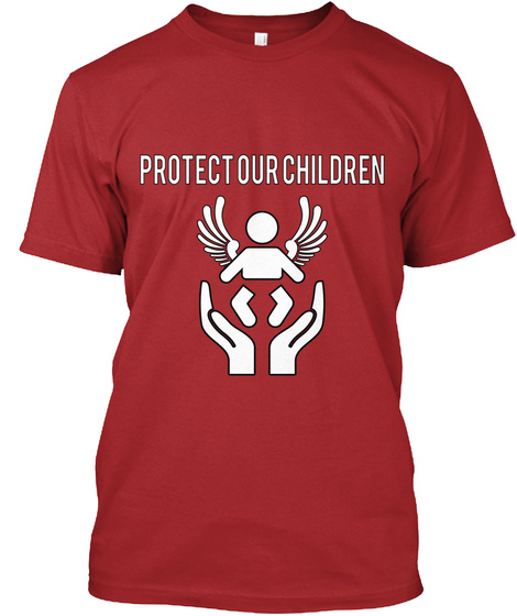 Protect   Our   Children Red Maglietta Front