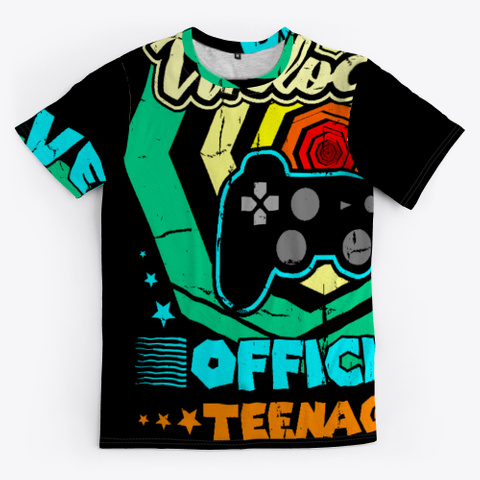 Official Teenager 13th Level 13 Unlocked Black T-Shirt Front
