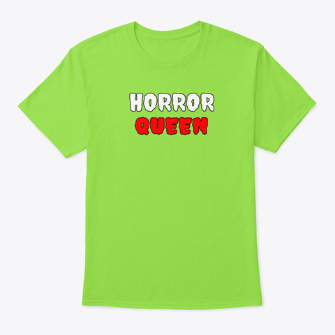 Witch   Horror Queen Tshirt Lime T-Shirt Front