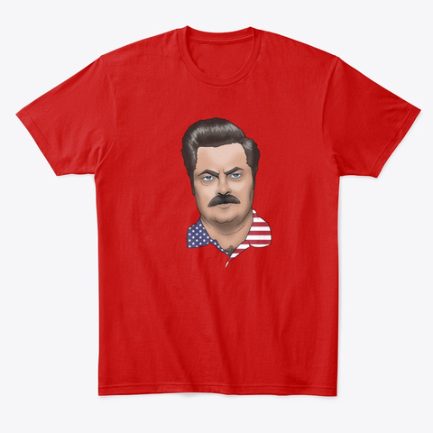 Americana: Swanson Classic Red T-Shirt Front