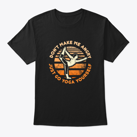 Yoga Quote W1ooh Black T-Shirt Front