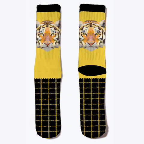 Tiger Socks Yellow T-Shirt Front
