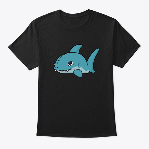Baby Shark Bggt7 Black T-Shirt Front