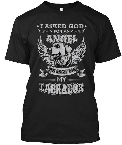 Labrador Limited Edition Black T-Shirt Front