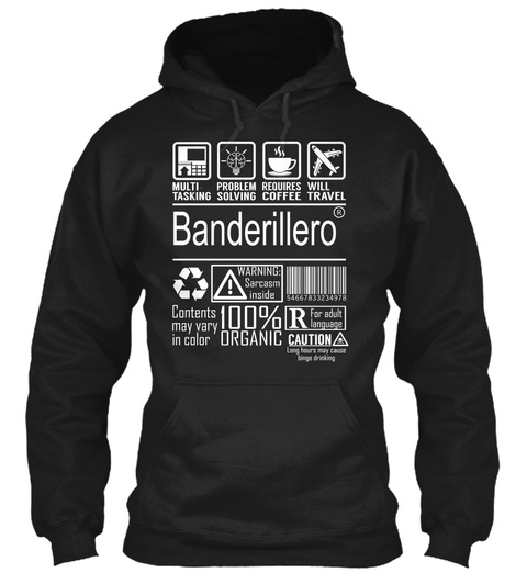 Banderillero   Multi Tasking Black T-Shirt Front
