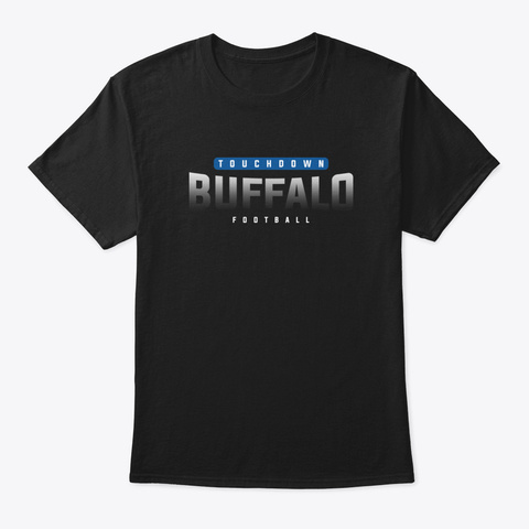 Buffalo Football Team Jvtb0 Black T-Shirt Front