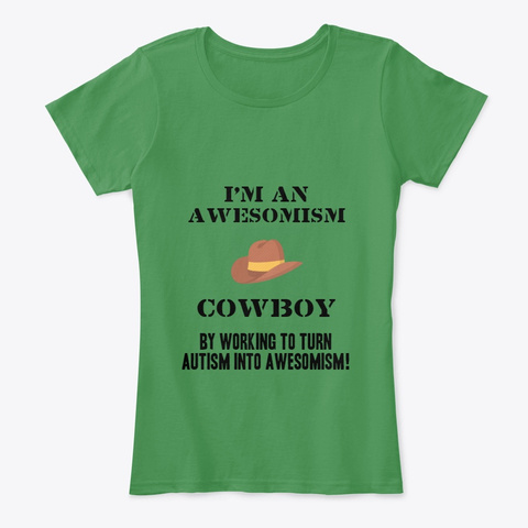 Awesomism Cowboy Kelly Green  T-Shirt Front