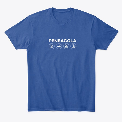 Pensacola Outdoor Sports Deep Royal T-Shirt Front