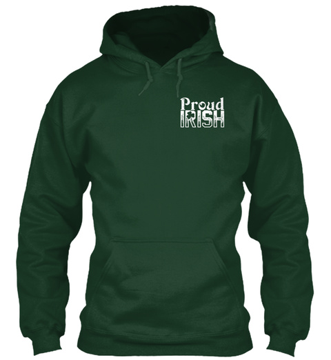 Proud Irish Forest Green T-Shirt Front