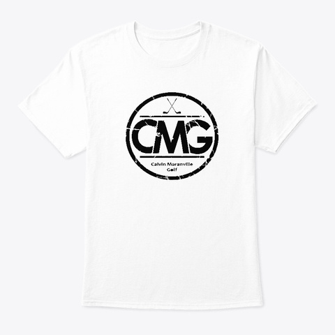 Cmg Sticks Tee/Hoodie (Black Logo) White T-Shirt Front