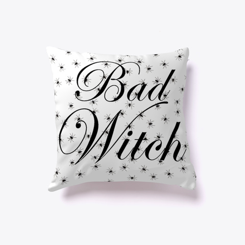 Bad Witch   Halloween Gift White áo T-Shirt Front